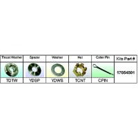Solas 17054501 Fixed Hub Prop Hardware Kit - Nissan/Yohatsu, Type D - 17054501 - 496-17054501F1