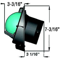 Navigator Compass, Bulkhead Mount, Combi Dial, Black - Bn-202 - 128-Bn202F1