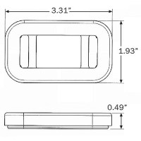Optronics A91Gbp Flush Mount Grommet For Mini Sealed Lights - A91Gbp - 158-A91Gbpf1