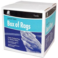 Buffalo Recycled Colored T-Shirt Cloth Wipers, 8 Lb. Box - 10087 - 199-10087F1