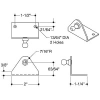 50 Ser S.S. Bracket Reverse Ball - Sl50Ssp3-7 - 23-Sl50Ssp37F1