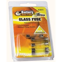 Battery Doctor Agc Glass Fuse, 15A, 5/Pk - 24615 - 240-24615F1