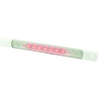 Hella 958121001 Led Surface Mt. Strip Lamps W/Switch, White/Red - 958121001 - 265-958121001F1