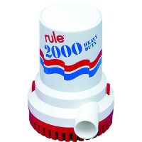 Rule 2000Gph High Capacity Bilge Pump Ul Listed With 6' Leads, 12V - 10-6Ul - 29-106Ulf1