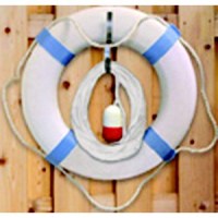 Taylor Ring Buoy Holder With 60' Of Heaving Line - 374 - 32-374F1