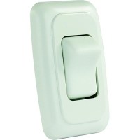 Jr Products Single Rv Rocker Switch Assembly With Bezel - 12005 - 342-12005F1