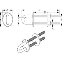 Sea-Dog 080098 Stern Eye - Heavy Duty - 80098 - 354-080098F1