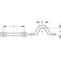 Sea-Dog 0812201 Pad Eye - 081220-1 - 354-0812201F1