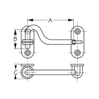Door Hook Ss - 221204-1 - 354-2212041F1