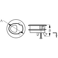 Nylon Slam Latch - White - 228120-1 - 354-2281201F1