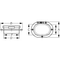 Sea-Dog 321805 Stainless Steel Hinged Chain Deck Pipe - 321805 - 354-321805F1