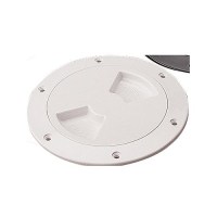Seadog Quarter-Turn Deck Plate With Internal Collar | #8 Fastener | White Finish - 336360-1 - 354-3363601F1