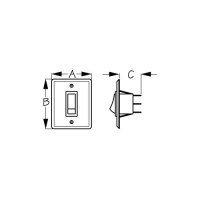 Seadog Wall Switch Panel W/1 Switch - 403010-1 - 354-4030101F1