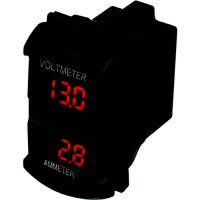 Seadog 4216451 Dual Volt/Amp Meter - Rocker Switch Style - 421645-1 - 354-4216451F1