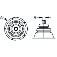 Seadog 521664-1 Motor Well Boot - 5-1/2