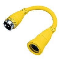 Hubbell Hbl61Cm72 Yellow Twist Lock Female To Twist Lock Male Adapter - Hbl61Cm72 - 36-Hbl61Cm72F1