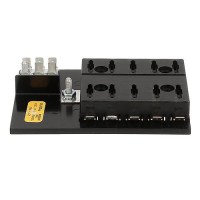 Seachoice Fuse Block Ato/Atc, 10 Gang Ground Bar 12V - 13311 - 50-13311F1
