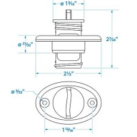 Seachoice 18661 Stainless Steel Garboard Drain And Plug - 50-18661 - 50-18661F1