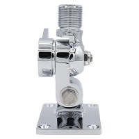 Seachoice 19521 Universal Antenna Ratchet-Mount Base, Chrome-Plated Brass - 19521 - 50-19521F1