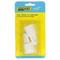 Seachoice Plastic External Eye Ends For Canopy Top, White, 7/8 In. Od, Pack Of 2 - 50-76101 - 50-76101F1
