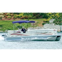 48 High 4 Bow Square Tube Pontoon Ups-Able Bimini Top, Pacific Blue Sunbrella Fabric Only - 510A04 - 500-510A04F1