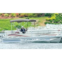 48 High 4 Bow Square Tube Pontoon Ups-Able Bimini Top, Cadet Gray Sunbrella Fabric Only - 510A10 - 500-510A10F1