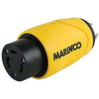 Marinco S30-30 (Old 84A) Straight Adapter Dock Side Male 20A/125V Locking To Boat Side Female 30A/125V Locking - S20-30 - 69-S2030F1