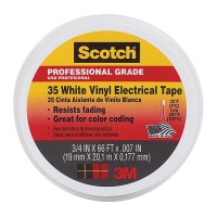 #35 Vinyl Elect Tape 3/4 White - 10828 - 71-10828F1