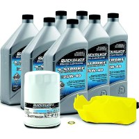 Quicksilver 8M0081911 4-Stroke Outboard Oil Change Kit, 2-Liter - 8M0081911 - 710-8M0081911F1