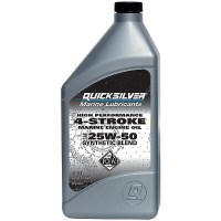 4-Stroke Synthetic Blend Fc-W Outboard Oil, 25W-50 4L @3 - 8M0053664 - 710-92-8M0053664F1