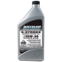 Quicksilver 92-8M0142146 4-Stroke Fc-W Synthetic Blend Oil 10W-30, Gal., 3/Case - 8M0142146 - 710-92-8M0142146F1